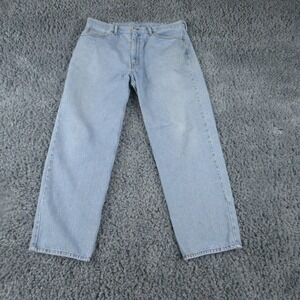 Levi's 550 Jeans Mens 40x32 Blue Relaxed Tapered Leg Light Wash Denim 38x30.5*